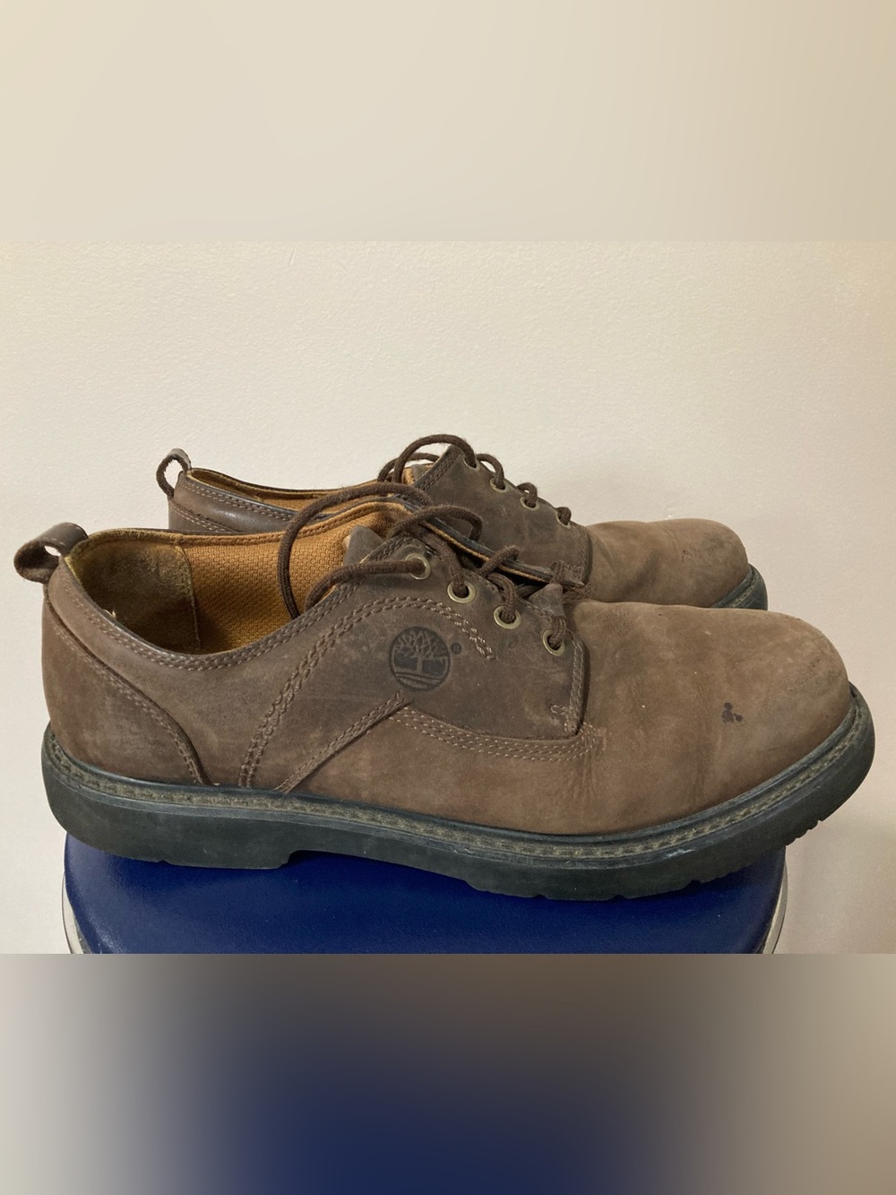 Timberland Brown Suede Derby Lace-Up Shoes